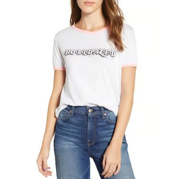 Wildfox Holidazed Johnny Ringer Tee- NEW WITH TAG - Picture 1 of 8